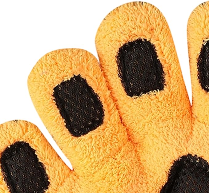 Scratch Free Car Wash Mitt, Coral Fleece Mitts, Five Finger Wash Glove Tool, Men Women Car Truck SUV, Automotive Vehicle Exterior, Home Kitchen Cleaning Supply