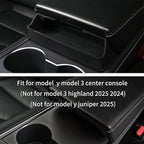 for Tesla Model Y 2024-2020 and Model 3 2023-2017 Accessories Center Console Organizer Tray Armrest Storage Box Silicone Sunglasses Coin Holder