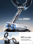 JOYROOM Vacuum Magnetic Phone Holder for Car, Strongest Suction Cup Phone Mount, 360° Adjustable Magsafe Car Mount, Foldable Car Phone Holder for iPhone 17 Pro Max 16 15 14 13 12 Plus/Android