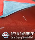 McKillans® Extra Large Dual-Color Car Drying Towel XL - Edgeless & Ultra Soft & Absorbent - 36" x 28" - 1200 GSM Twisted Loop Microfiber Towel for Cars - Drying Towel Car Detailing - Car Wash Towels
