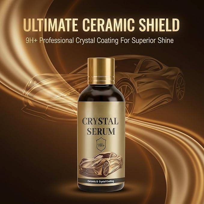 Car Ceramic Coating Agent,High Gloss Shine & Hydrophobic Water Beading for Car Paint – Easy DIY Auto Exterior Protection (1 set)