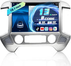 13.1 Inch 8Core 4+64G Car Radio for Chevy Silverado GMC Sierra 2014-2018 5Ghz WiFi 2K Screen Silverado Radio Wireless CarPlay Android Auto BT GPS 48EQ FM/RDS Backup Camera MIC,Silver
