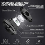 YONEDA 8 Pods White Rock Lights 6000K Ultra Bright LED Neon Underglow Lights IP68 Waterproof for Trucks SUV UTV ATV RZR Car Boats Pickup Motorcycle with 32.8ft Extension Wire