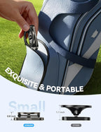 Upgraded Magnetic Golf Cart Phone Holder, [Tri-Fold+All Alloy] Golf Gifts for Men Him Golfers Father, 2026 Golf Cart Accessories Compatible with MagSafe iPhone 17-12 for Club Car, EZGO, Yamaha