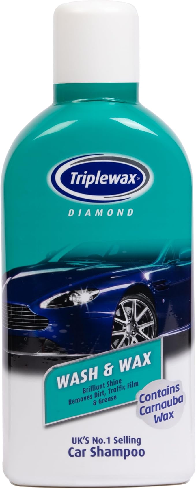 Triplewax Wash and Wax – High-Foam Car Shampoo and Wax for a Glossy, Streak-Free Finish, 34 fl oz