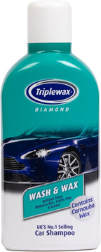 Triplewax Wash and Wax – High-Foam Car Shampoo and Wax for a Glossy, Streak-Free Finish, 34 fl oz