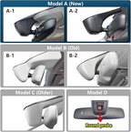 Mangoal 4K Dash Cam fit for Audi (Model A Black) 2019-2026 A4 A6 Allroad A3 A5 Q5 S4 S6 Q7 A8 S8 TT A7 S5 Q3 S3 S7 RS3 RS5 RS6 e-tron, OEM Look, UHD 2160P Video, WiFi & App, GPS, 64GB Card