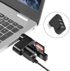 USB 3 Port Expander Splitter YACSEJAO 2PCS 180° Degree Rotatable USB 2.0 1 to 3 Hub for Flash Drive Mobile HDD PC Laptop Notebook and More