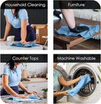 Avalon Towels Microfiber Cleaning Cloths (Value Pack of 36) - Size 16 x 16 Inches, Highly Absorbent Cleaning Rags, Lint Free, Reusable and Washable, Microfiber Towels for Cars