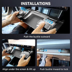 Under Screen Storage Organizer for Tesla Model 3 Highland 2024-2026 & Model Y Juniper 2026, Hiddenable Privacy Storage Box for Model Y Juniper & Model 3 Highland Accessories
