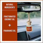 Car Air Freshener Mahogany Teakwood 2 Pack Hanging Air Freshener Diffuser, Cute Car Accessories, Air Freshner for Women & Men Gift, Non-Toxic Car Scent, Long Lasting Oil Diffuser, Made in USA