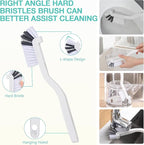 Window Groove Cleaning Brush, Window or Sliding Door Track Cleaner for Sliding Door, Sill, Tile Lines, Shutter, Car Vents, Keyboard (14 Pcs Cleaning Tool)