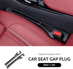 Car Seat Gap Filler, 2-Pack No-Drop Seat Side Gap Seam Filler Organizer with Phone Holder, Universal Fit Fill The Gap Between Seat & Console, Perfect for Car, SUV, Truck