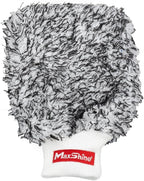 Maxshine Universal Black & White Microfiber Wash Mitt – Premium Scratch-Free, Lint-Free Mitt for Washing Cars, Trucks & Motorcycles – Reusable Auto Detailing Accessory