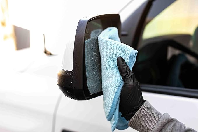 The Rag Company - Premium FTW Microfiber Cleaning Towels for Glass, Windows, Mirrors, Polished Surfaces - Streak-Free, Scratchless, 16" x16”, Ice Grey, 3-Pack