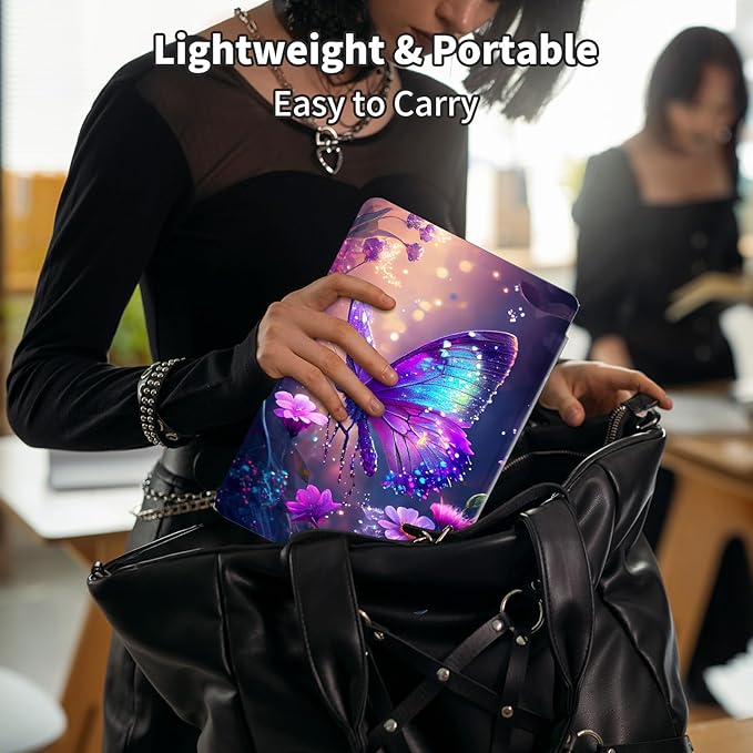 Case for 6" Kindle Paperwhite (10th Generation,2018 Release),360 Degree Rotating Swivel Leather Stand Folio Cover Auto Wake/Sleep for Amazon Kindle Paperwhite E-Reader,Glitter Butterfly