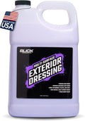 Slick Products Multi-Surface Exterior Dressing – Restores, Protects & Shines Vinyl, Rubber & Plastic – Non-Greasy Silky Finish with Fresh Grape Scent – 128 oz.