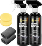 18.6oz Car Coating Spray 6-in-1 Ceramic Paint Sealant Car Wax,Gloss Shine, Extremely Hydrophobic Nano Ceramic Coating, Quick Spray & Wipe Protect Paint, Glass, Wheels, and Trim ﻿ (Pack of 2)