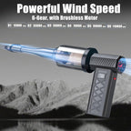 Compressed Air Duster and Car Vacuum Two-in-one，Household mini air blower gun，compressed air duster，Portable Handheld Car Vacuum Cleaner，Ideal for cleaning computers keyboards, outdoor cooling