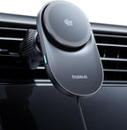 Baseus Qi2.2 Certified 25W for MagSafe Car Mount Charger, Ultra-Thin Fast Charging Wireless Charger Car Phone Holder, 360° Rotatable Magnetic Phone Mount for Car Air Vent, for iPhone 17/16/15/14