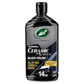 Turtle Wax Hybrid Solutions Ceramic Acrylic Black Car Polish and Wax, Car Scratch Remover & Car Paint Restorer for Black Cars, Deep Shine, Ceramic Coating Protection & Water Beading, 14 oz (Pack of 1)
