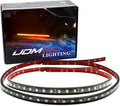iJDMTOY 40-Inch 63-SMD Flexible LED Running Board/Side Step Lighting Kit Compatible with Truck SUV, Amber Yellow