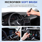 Car Detailing Brush, 6PCS Ultra Soft Boars Hair Car Interior Exterior Detailing Brushes, Scratch-Free Car Cleaning Dust Brush for Dashboard, Emblem, Air Vents, Wheels, Leather Seat