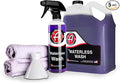 Adam's Polishes Waterless Car Wash Kit - Car Cleaning Supplies for Car Detailing | Safe Ultra Slick Lubricating Formula for Car, Boat, Motorcycle, RV | No Garden Hose, Wash Soap or Foam Cannon Needed