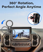 Car Phone Holder for Ford Bronco Sport 2021 2022 2023 2024 Accessories Apply to 8 Inch Touch Screen Fixed Clip Magnetic Cell Phone Mount Hands-Free 360 Degree Rotation