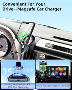 PZK Car Phone Mount for Toyota Tundra 2007 2008-2011 2012 2013 /Sequoia 2008-2011 2012 2013 Accessories Custom Air Vent Car Phone Holder Magnetic 15W Fast Wireless Charger Automobile Cradles