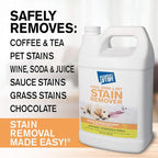 Motsenbocker's Lift Off 40601-4PK Food, Drink, and Pet Stain Remover Eliminates Tough Stains from Multiple Surfaces, Excellent as a Pre-Wash Laundry Treatment, Water-Based, 1 Gallon, Pack of 4