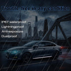 White LED Strip Lights for Car BaishenglinMotor 12-Pack DC12V Waterproof 30CM/11.8"/1FT 5050 15-SMD LED Strip Underbody Light for Car Motorcycles Golf Cart Decoration Interior Exterior Strip Lights