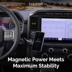 Course Motorsports DirectFit Phone Mount | MagSafe Compatible | Custom Dash Mount | Truck Phone Holder | Compatible with Ford F-150 (2021+ Lightning XLT, 2024 Raptor) - Non Charging Left