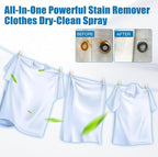 Powerful Stain-removing Laundry Dry-cleaning Spray, Natural Stain Remover for Clothes, But Also Can Be Used to Clean Sofas, Carpets, Car Seats And Other Household Items (120ml)