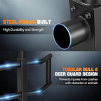Auto Dynasty Front Bumper Brush Bull Bar Deer Guard Compatible with 2008-2017 Freightliner Cascadia, 3mm Thick Iron Tubing, Powdercoated Matte Black