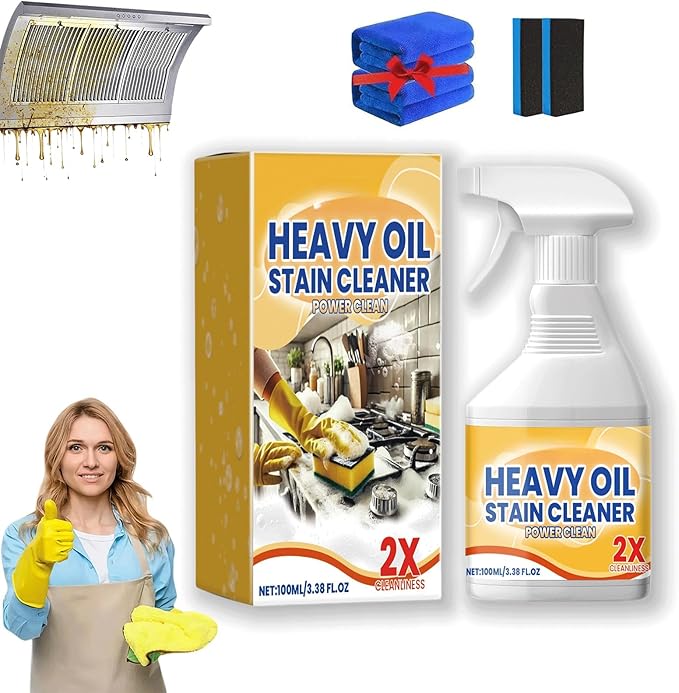 2026 New Kitchen Heavy Oil Cleaner,3.38 Oz Kitchen Appliance Cleaner,Oven Cleaner Heavy Duty For Kitchen Appliances, Household, Oven, Stove, Range Hood (1pcs)