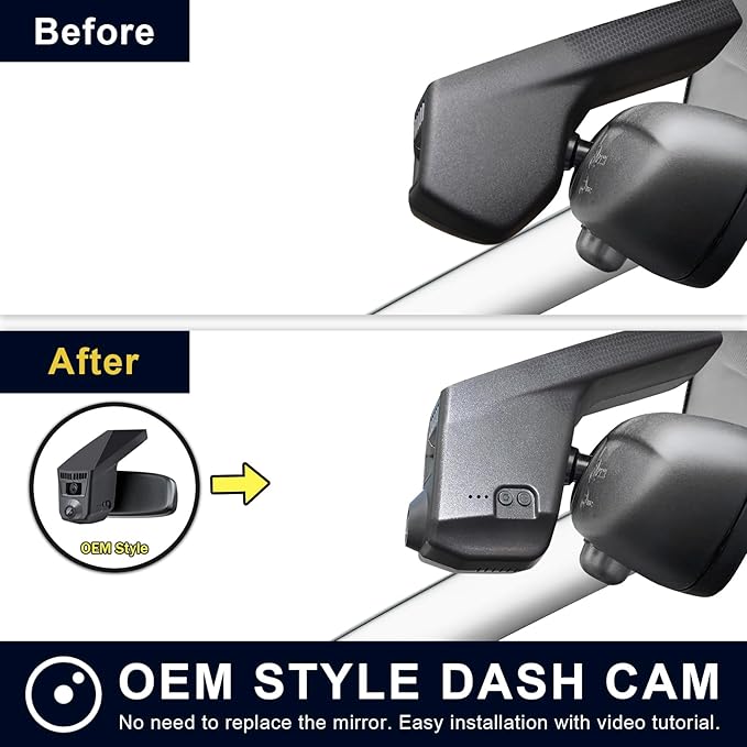Mangoal Front 4K & Rear 1080p Dash Cam for BMW X5 Gen3 F85 F15 2014 2015 2016 2017 2018(Model C), X5M sDrive35i xDrive35i xDrive35d xDrive50i, OEM Style, 2160P UHD Video, WiFi & APP, 128GB Card