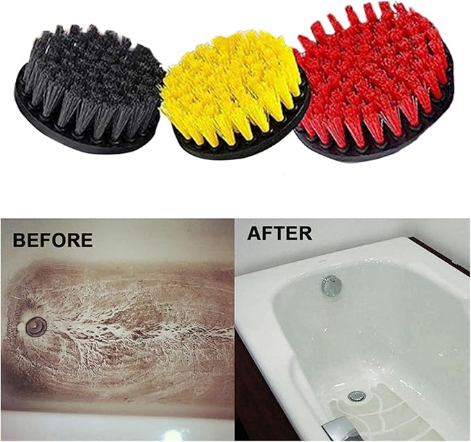Car Care 22Pcs Electric Drill Detailing Brush Set Power Scrubber Tools Car Polisher Bathroom Cleaning Kitchen Polishing Pad Accessories for Car Polishing and Waxing
