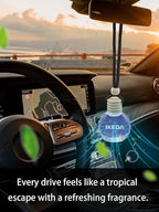 Ikeda Car Air Freshener: Hanging Car Smell Air Freshener | 10ml Hanging Car Perfume | Long Lasting Fragrance | Strong Scents Diffuser for Auto Home (Dusk)