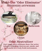 Hanging Air Freshener Car Diffusers - Long Lasting Scent, Odor Eliminator, Home Essentials, Fresh car fragrance diffuser - 3 Pack- Cherry Blossom