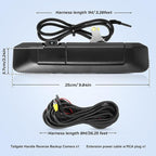 Tailgate Handle Backup Camera Fit for Toyota Tacoma 2009-2015 Tailgate Reversing Rear View Park Assist Camera RCA Plug Replaces 6909004020