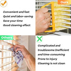 AOCEAN 4 Pcs Blind Cleaner Duster Tool, 7-Finger Dusting Cleaner Tool for Window & Air Vent, Washable Handheld Microfiber Duster Blinds Air Conditioner Fan Keyboard Duster Dirt Tool