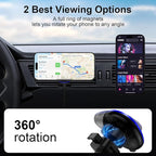 15W Magnetic Car Mount Wireless Charger for Samsung Galaxy S26 Ultra S25FE Z Fold7/Flip7 S24 S23Plus S22 S21 iPhone 17e 17 Pro Max 16e 16Plus 15,MagSafe Wireless Charger Air Vent Auto Car Phone Holder