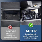 Center Console Organizer Tray Storage Box for Toyota RAV4 2026, Interior Accessories Armrest Insert Tray Storage Box for 2026 RAV 4, Black