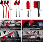 35Pcs Car Detailing Kit, Car Detailing Brush Set, Car Interior Cleaning Kit with Windshield Cleaning Tool and Tool Box, Multi-Functional Vehicle Cleaning Tool for Wheels