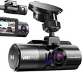 VANTRUE N4 3 Channel Dash Cam, 4K+1080P Dual Channel, 1440P+1440P+1080P Front Inside Rear Three Way Triple Car Dash Camera, IR Night Vision, Capacitor, 24 Hours Parking Mode (Renewed)