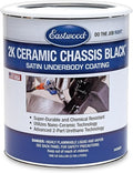 Eastwood 2K Ceramic Chassis Satin Under Coating Paint | Quality Chemical Resistant Nano Technology Black Undercoat Paint for Vehicles | Requires Slow/Medium Activator | 1 Gallon