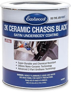 Eastwood 2K Ceramic Chassis Satin Under Coating Paint | Quality Chemical Resistant Nano Technology Black Undercoat Paint for Vehicles | Requires Slow/Medium Activator | 1 Gallon