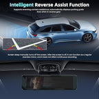 Mirror Dual Dash Camera for Car, Dashcam 4K Front 1080P Rear View ADAS BSD LCA Wi-Fi&APP 10.88" IPS Touch Screen HDR Night Vision G-Sensor Loop Recording 24H Parking Monitor Parking Monitor