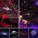 AKEPO MIni Size 6-Hole 3.2W RGB Multiple Color Chasing Fiber Optic Light Kit, 13.1ft 720pcs*0.75mm/0.03in Optical Fiber APP Control Mixed Color Timer Function Car Home Use Starlight Headliner Light